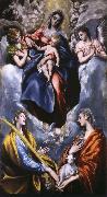 El Greco Madonna and Child with St Martina and St Agnes china oil painting reproduction